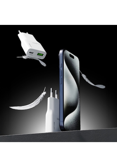 Lenyes Lch11 Type-c To Lightning Gan Teknolojili Pd Hızlı Şarj Özellikli Kablolu Şarj Seti 20w Beyaz Beyaz