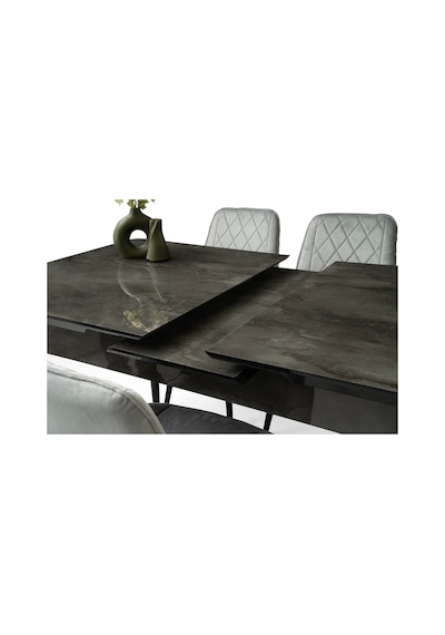 Kelebek Ortadan Açılır Büyüyen Yemek Masası Siyah Mermer Desen 70x120cm Siyah Mermer Kelebek Ortadan Açılır Büyüyen Yemek Masası Siyah Mermer Desen 70x120cm Siyah Mermer