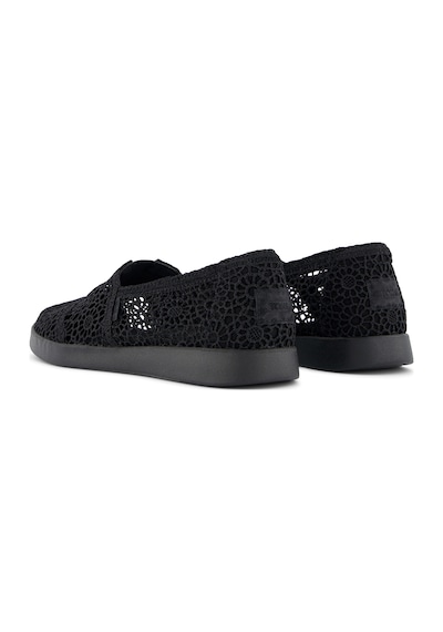 Espadril / Keten Kadın 10021549 Toms Alpargata Plus Moroccan Crochet Black Siyah