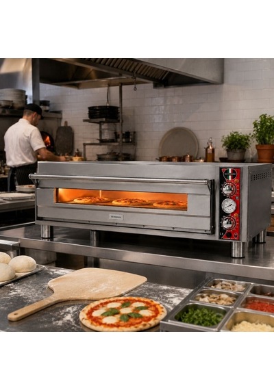 Silverinox Elektrikli Tek Kat 30 Cm 6 Pizza Kapasiteli Pizza Fırını 380v