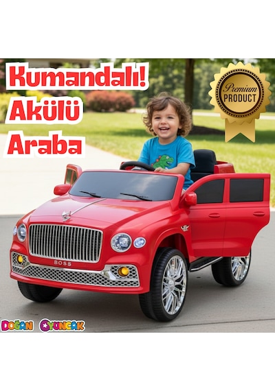 Boss Gt Kırmızı Uzaktan Kumandalı 4x2 12 Volt Akülü Araba - Rc Maybach Akülü Araba Çok Renkli