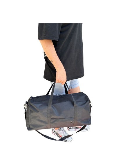 Vip Home Concept Unisex Önü Cepli Uzun Askılı Kadın Ve Erkek Seyahat Fitness Ve Spor Çantası Vip Home Bags Siyah