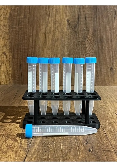 15ml Falkon Minimal Deney Tüpü Standı 6 3 Tüpler Görsel Amaçlıdır