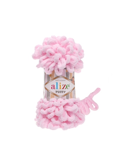 Alize 5 Adet Puffy El Örgü Ipliği 5'li Paket - 100 Gr. 9 Mt. Parmak Örgü Ipi - Şevval Tuhafiye 31