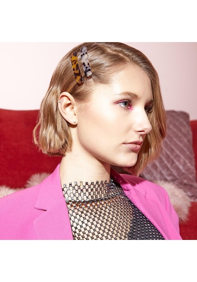 Lexroo Barrette Havana Mama Saç Önü Tokası Çok Renkli