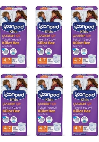Canped Çocuklar için Emici Külot 4-7 yaş - 54 Adet