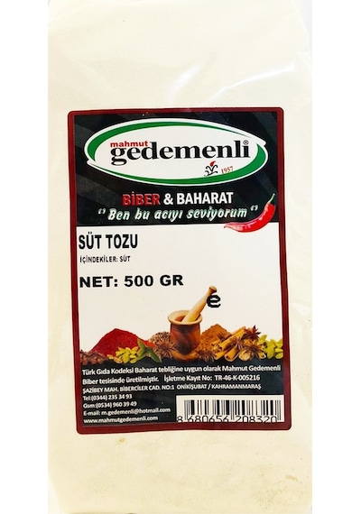 Mahmut Gedemenli Süt Tozu 500 G
