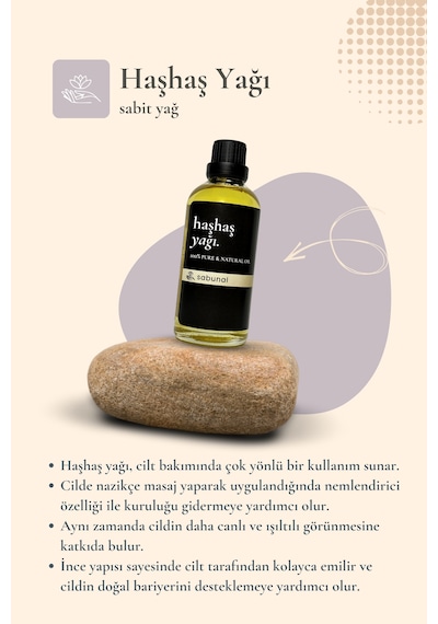 Haşhaş Yağı 100 Ml - Nemlendirici Cilt Bakım