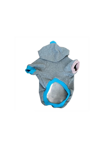 Kemique Kitty Grey Kapsonlu Sweatshirt Kedi Süveteri