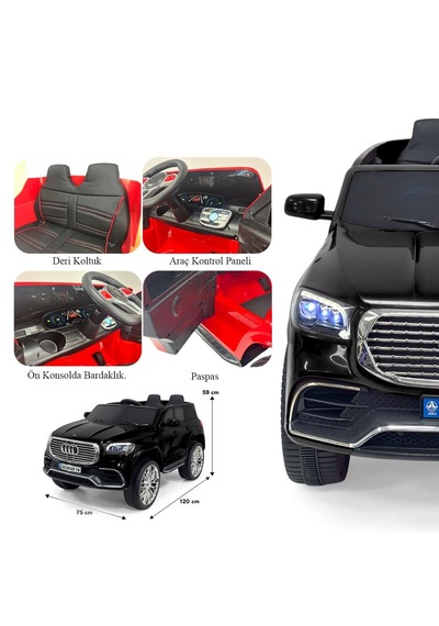 Akülü Uzaktan Kumandalı Araba Admıre 4x2 Deri Koltuk Ve Bluetooth
