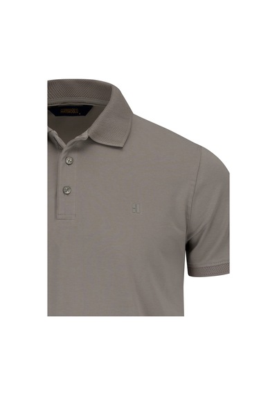 Hatemoğlu Vizon Regular Fit Polo Yaka Pamuklu Tişört