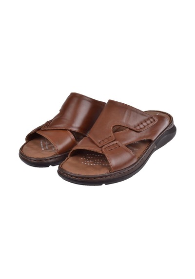 Forelli Hakiki Deri Comfort Erkek Terlik For-tuna Taba