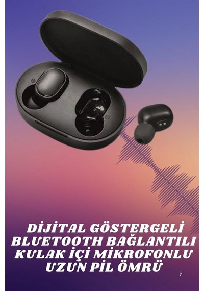 Kablosuz - 719 - Tws Kulaklık Kulak İçi Mikrofonlu Bleuetooth Kulaklık Yüksek - Csmo-tex - Ses Kaliteli