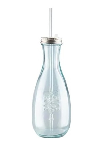 Recycle Pipetli Şişe 570cc Açık Ahşap