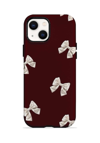 Velvoria Valestra Ivory Bow Scatter Apple iPhone Uyumlu 15 Darbe Korumalı Kılıf Valestra Select - Ivory Bow Scatter