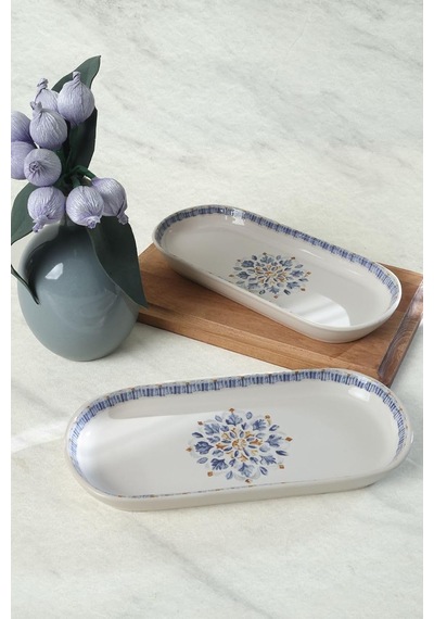 Sapphire Noyan Kayık Tabak 26 Cm 2 Adet 22745 Çok Renkli
