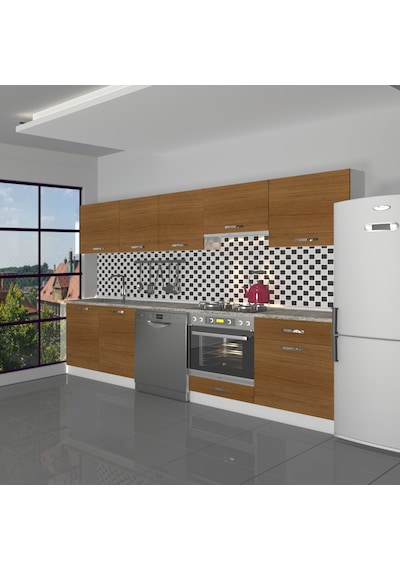 Decoraktiv Elite 280 Ankastre Fırın Modüllü Mdf Hazır Mutfak Dolabı - Tezgah Dahil - Naturel Ceviz Decoraktiv Elite 280 Ankastre Fırın Modüllü Mdf Hazır Mutfak Dolabı - Tezgah Dahil - Naturel Ceviz