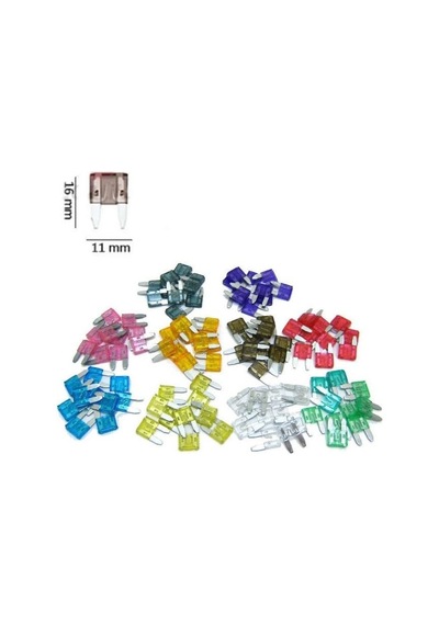 Eraks Car Accesories 25 Adet Mini Boy Bıçak Sigorta Japon Sigorta 10-15-20-25-30 Amper Diğer