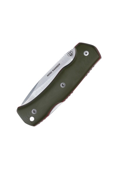 Cudeman 337-gvf Mini Ranger Green G10 Saplı Klipsli Ve Deri Kılıflı Çakı