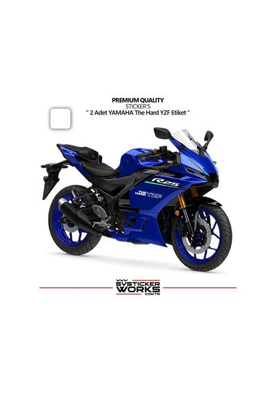 Yamaha The Hard Yzf Sticker Yüksek Kalite Folyo 2 Adet Sticker Etiket 46265550