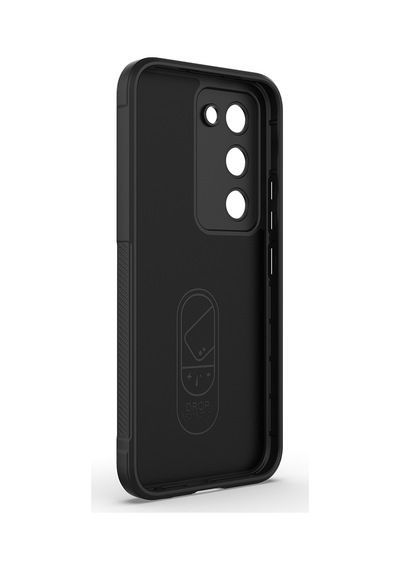 Tecno Spark 40 Pro Kılıf Kamera Korumalı Esnek Silikon Parmak Şeritli Pazarplus Lacivert
