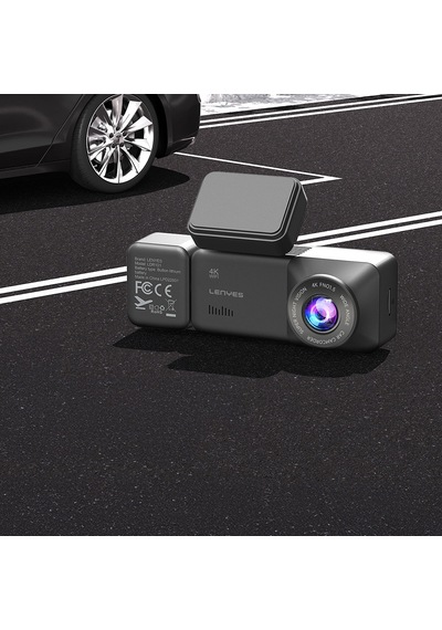 Lenyes Ldr101 4k Ultra Hd Wifi Destekli Akıllı Ön Ve Arka Araç İçi Kamera Siyah