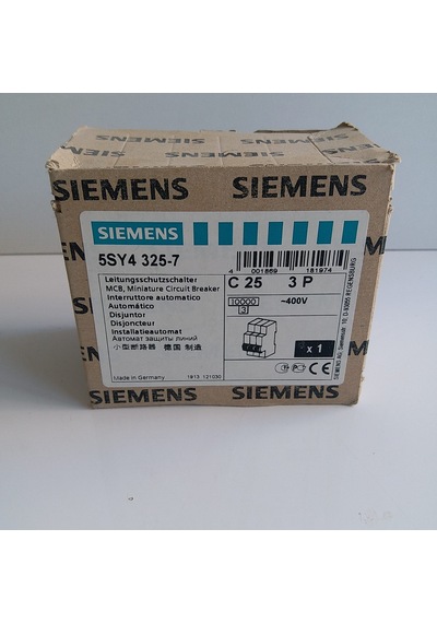 10ka 3x25 Amper Siemens Gurup Sigorta 5sy4 325-7