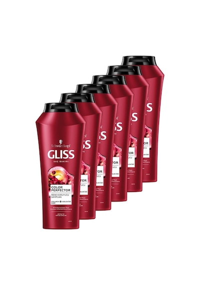 Schwarzkopf Gliss Color Perfector Renk Koruyucu Şampuan 6 x 500 ML
