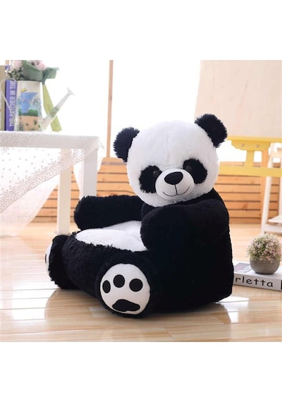 Ayıcık Peluş Bebek Çocuk Koltuğu %100 Yerli Gri