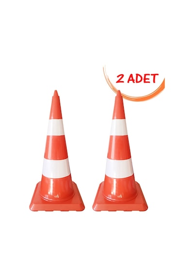 Plastik Yol Dubası 75 Cm Trafik Konisi Duba Trafik Koni Otopark Dubası 2 Adet