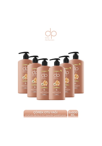 Dp Daily Perfection Şampuan Çörek Otu Yağı 6 x 800 ML