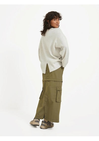 Jack&jones Jjxx Oversize V Yaka Kadın Kazak - Minimalist & Rahat Bej