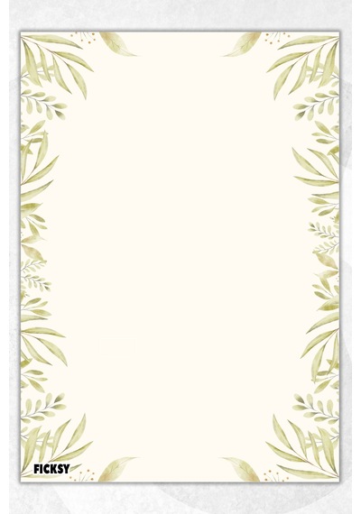 A5 Çiçek Bloknot Çizgisiz Defter - 50 Yaprak - Memopad - Notepad - Not Defteri - Not Kağıdı - 3219 Çok Renkli