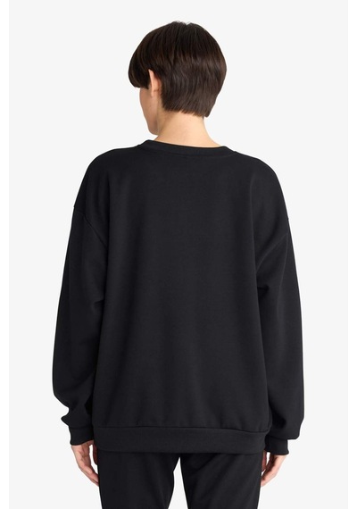 Defacto Regular Fit Sweatshirt F8493ax25aubk81 Siyah-bk81