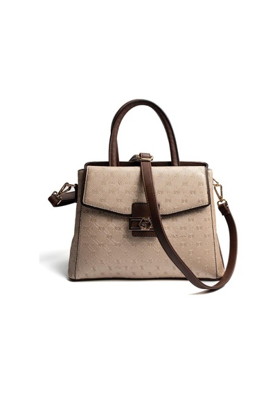 Silver Polo Sp1264 Kadın El Çantası Logolu Nut-kahve