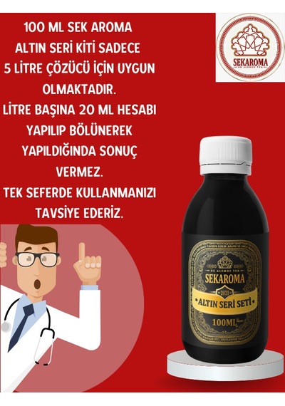 Sek Aroma Hazır Karışım Altın Seri Anason Yağı - Hazır Karışım Altın Seri Rakı Kiti 10 x 100 ML