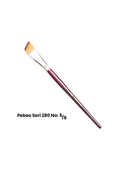 Pebeo 280 Seri Yan Kesik Uçlu Fırça No 5-8