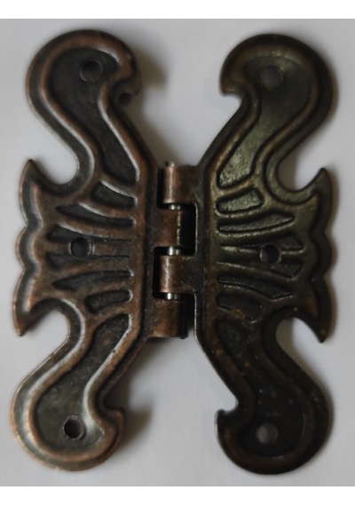 Dekoratif Yaprak Kelebek Menteşe Bakır 4 Adet 6.5 x 4.5 Cm