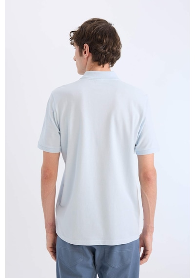 DeFacto %100 Pamuk Regular Fit Polo Yaka Kısa Kollu Basic Düz Pike Kumaş Tişört C1293AX25SPBE343
