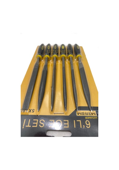 Meşem Mini Eğe Seti Takımı Çeşitli Uçlu 6 Parça 5X180X6