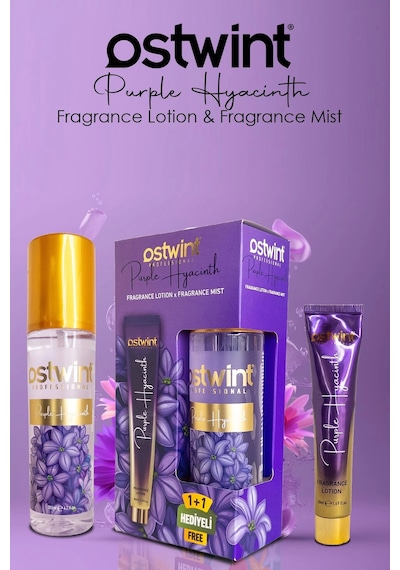 Ostwint Purple Hyacinth Vücut Spreyi 200ml & Vücut Kremi 50ml Set - Mor Sümbül Ve Çiçeksi Parfüm Kok