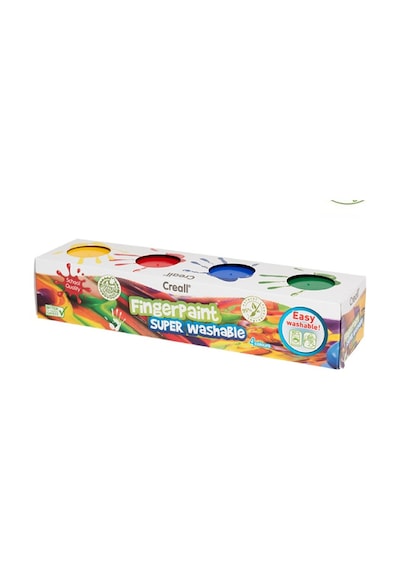 Creall Yıkanabilir Parmak Boyası 4 x 125 G