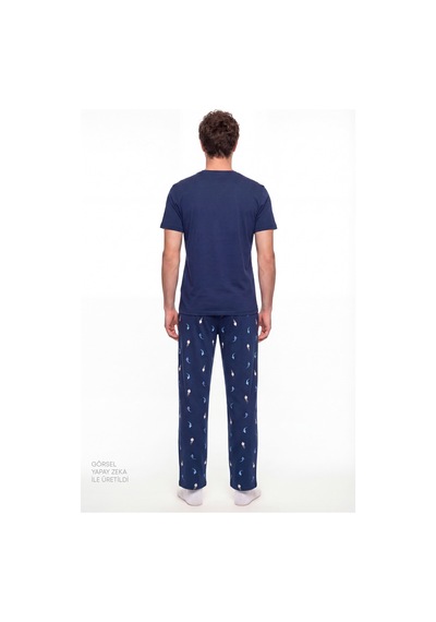 Penti Erkek Renkli Sailing Night Pijama Takımı