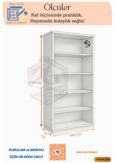 Tamamı Mdf 2 Kapaklı 5 Raflı Beyaz Boy Kiler Dolabı/erzak Dolabı