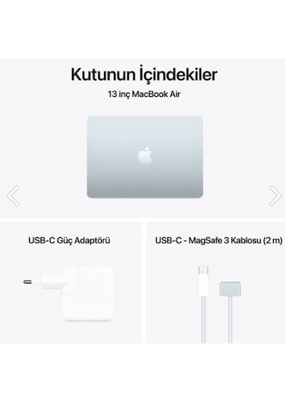 Apple MacBook Air MC6T4TU/A 16 GB 256 GB SSD 13.6" macOS Dizüstü Bilgisayar