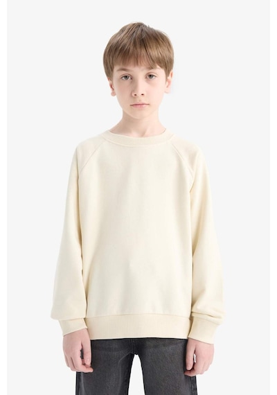 Defacto Erkek Çocuk Bisiklet Yaka Basic Düz Sweatshirt E8415a825aubg734 Bej