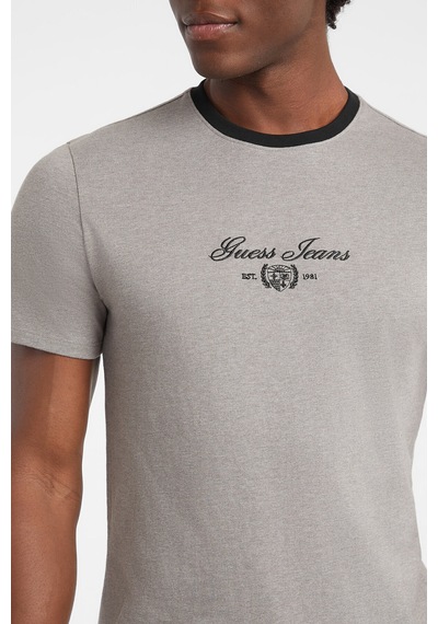 Guess Jeans Erkek Slim Fit Tişört M5bı33kctx1 Koyu Gri