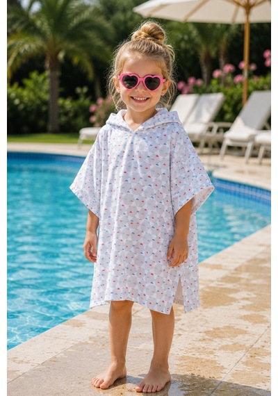 Müslin Çocuk Ve Bebek Panço Unisex Model - Bebek & Çocuk Plaj Ve Banyo Panço Gri - 894775819 0-3 Yaş
