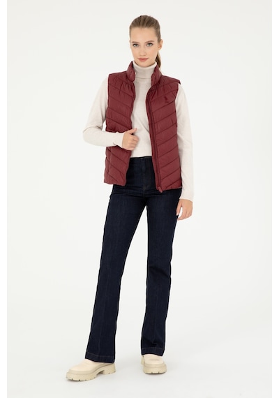 U.s. Polo Assn. Kadın Bordo Yelek Dokuma 50292675-vr014 Bordo