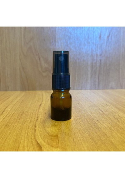 3 Ml Amber Cam Şişe Siyah Spreyli , 3cc Kahverengi Spreyli Boş Şişe X 6 Adet
